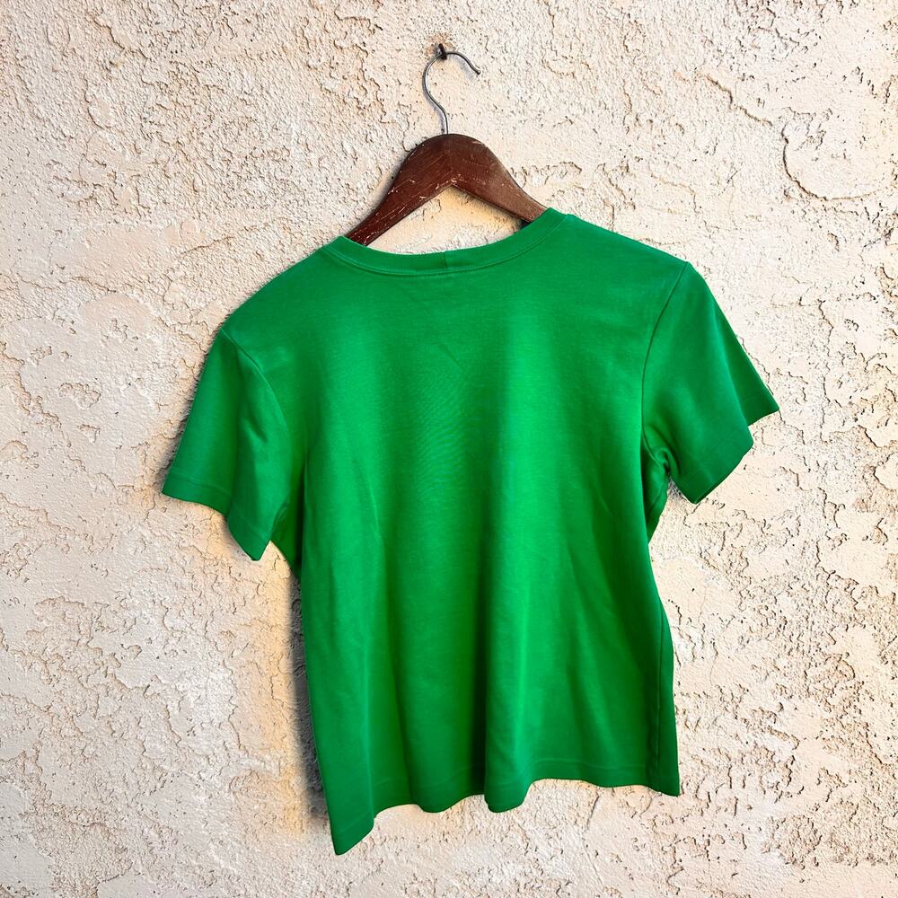 Vintage Talbots Petites 100% Cotton Crew Neck Baby Tee PM - Picture 2 of 3